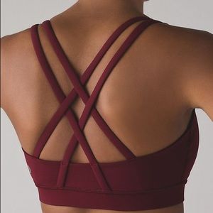 Lululemon Energy Bra - Deep Rouge